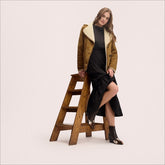 Faux Shearling Suede Jacket