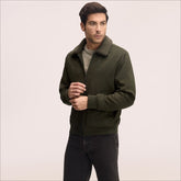 Sherpa Collar Suede Bomber