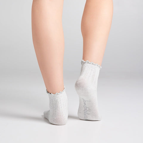 3 Pack Cotton Blend Pointelle Midanklet