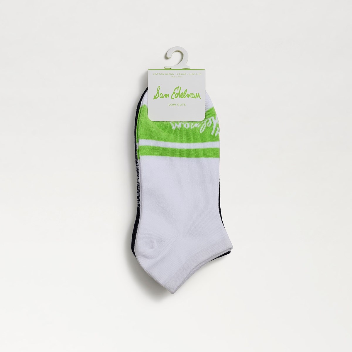 3 Pack Cotton Blend Logo Low Sock