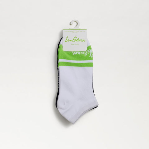 3 Pack Cotton Blend Logo Low Sock