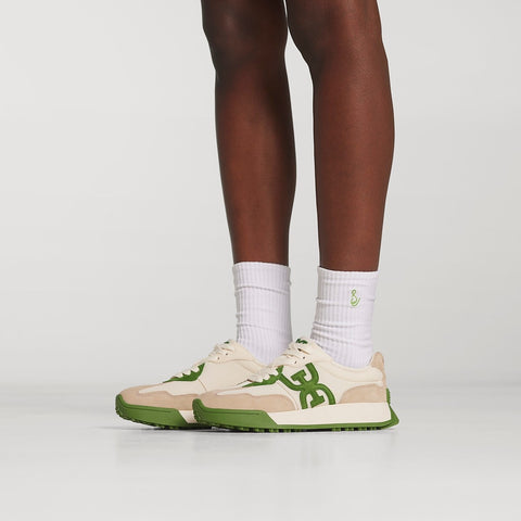 3 Pack Cotton Blend Logo Ribbed Crew Socks