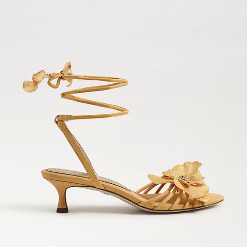 Carla Lace Up Kitten Heel