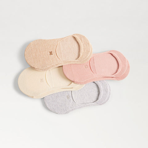 4 Pack Cotton No Show Liners