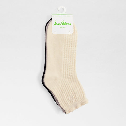 3 Pack Texture Cotton Anklet