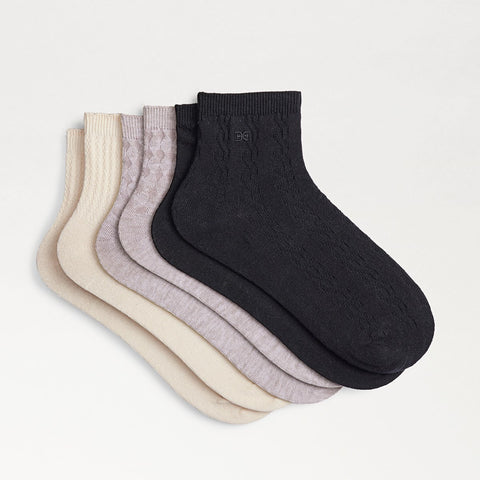 3 Pack Texture Cotton Anklet