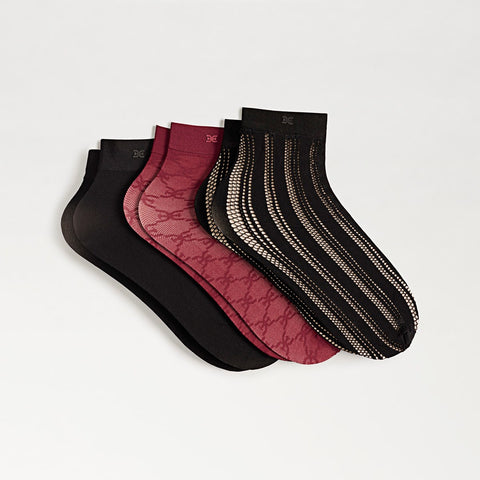 3 Pack Jacquard Anklet