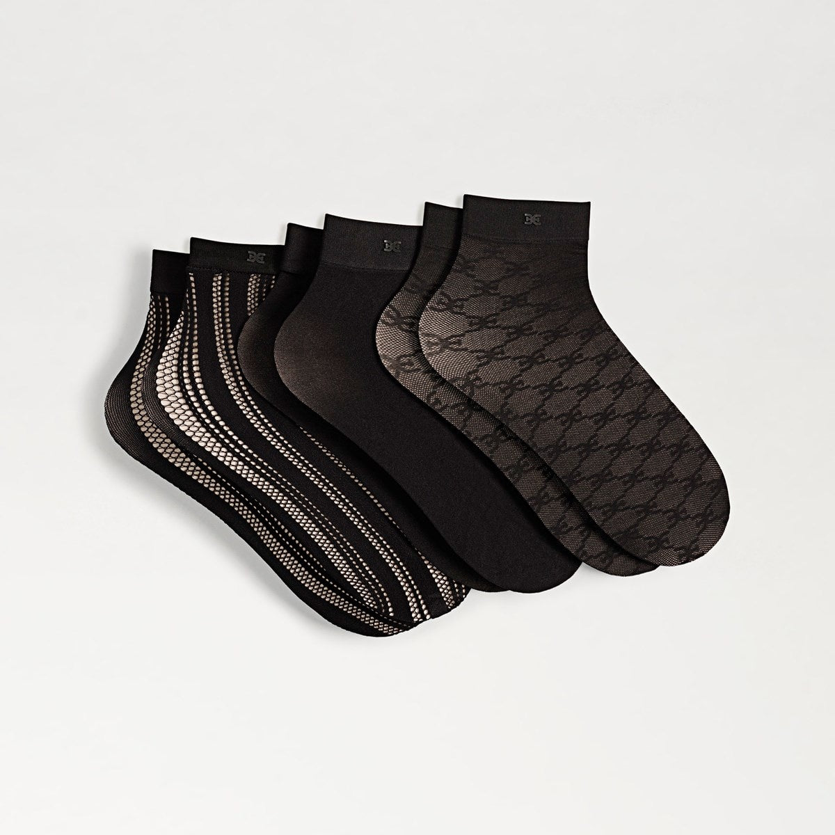 3 Pack Jacquard Anklet