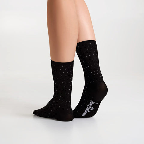 2 Pack Rayon Pin Dot Crew