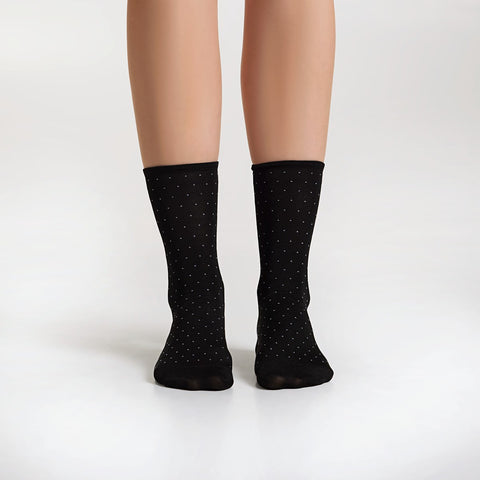 2 Pack Rayon Pin Dot Crew