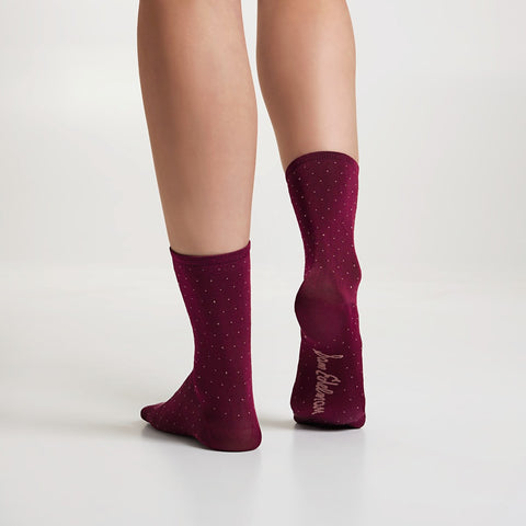 2 Pack Rayon Pin Dot Crew