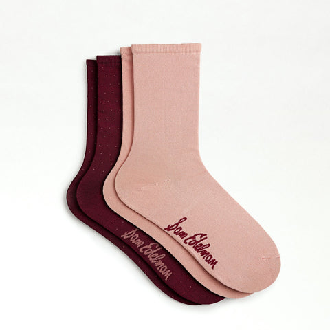 2 Pack Rayon Pin Dot Crew