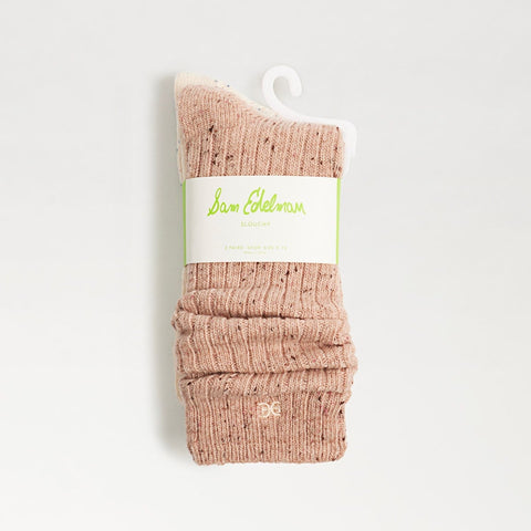 2 Pack Sparkle Rib Slouchy Socks