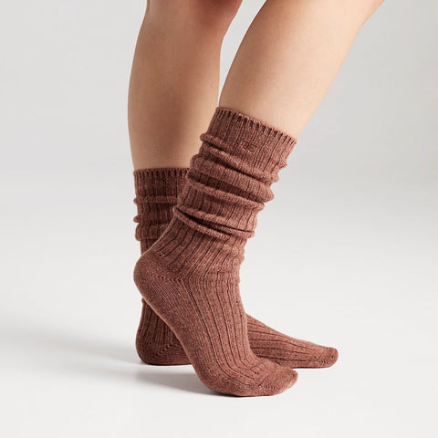 2 Pack Sparkle Rib Slouchy Socks