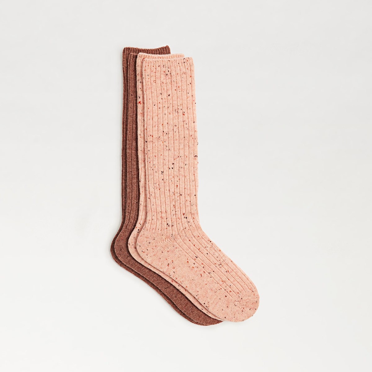 2 Pack Sparkle Rib Slouchy Socks