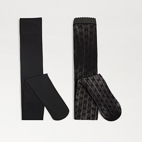 2 Pack Logo Microfabric Tights