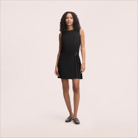 Side Pleated Mini Dress