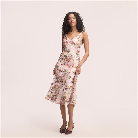 Sequin Aline Midi Dress