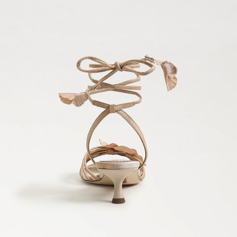 Carla Lace Up Kitten Heel