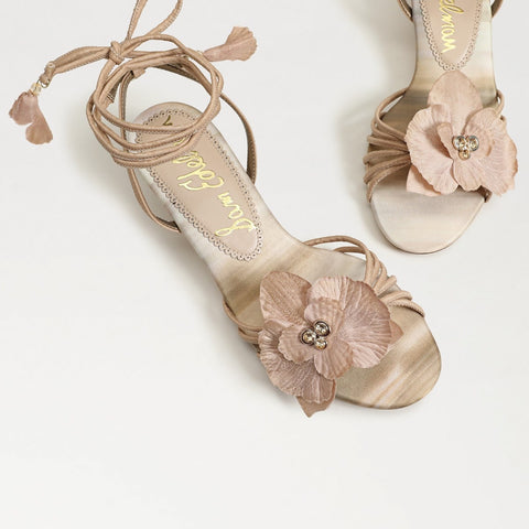 Carla Lace Up Kitten Heel