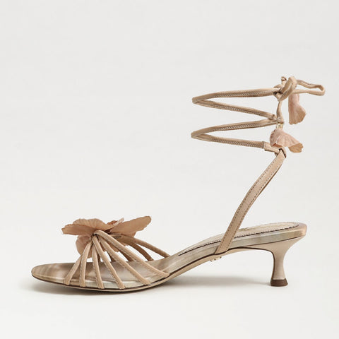 Carla Lace Up Kitten Heel