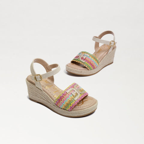 Kids Lucia Band Espadrille Wedge Sandal