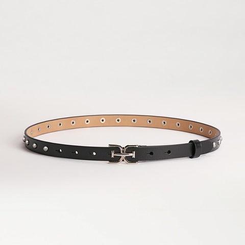 19MM Logo Studded Belt