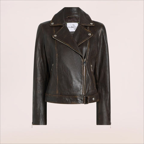 Asymmetrical Leather Jacket