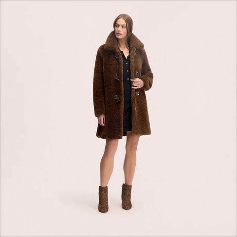 Toggle Shearling Jacket