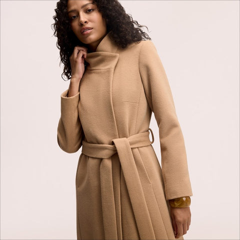 Stand Collar Wrap Coat