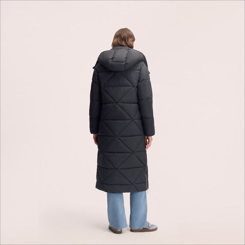 Mix Quilted Maxi Puffer