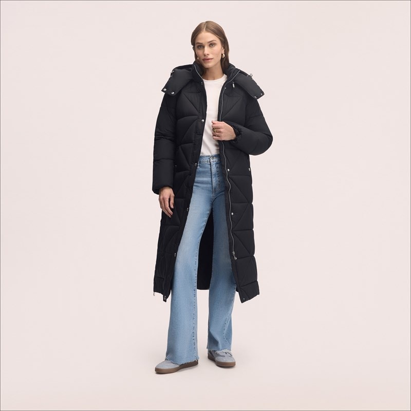 Mix Quilted Maxi Puffer