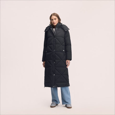 Mix Quilted Maxi Puffer