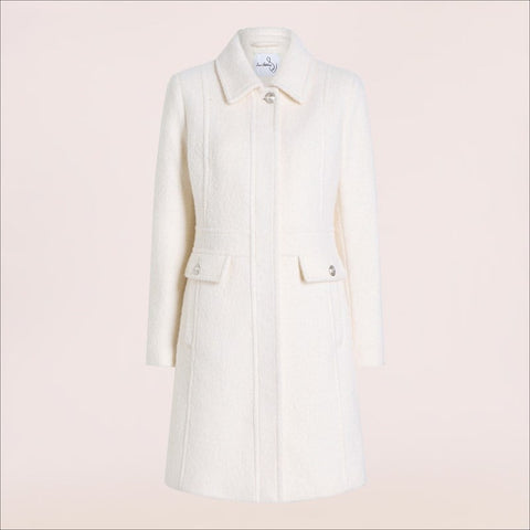 Inset Waist Boucle Coat