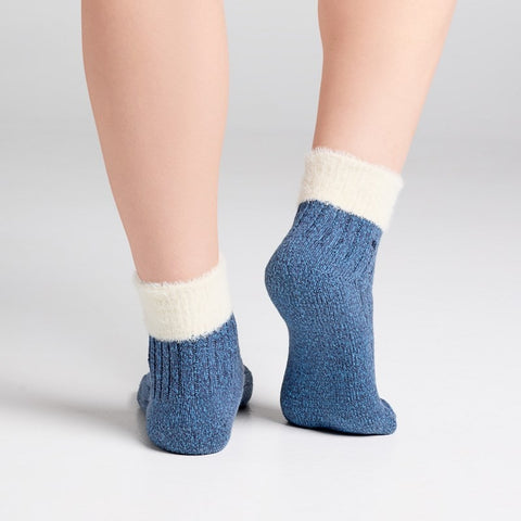 2 Pack Rib Soft Feather Cuff Midi Boot Sock