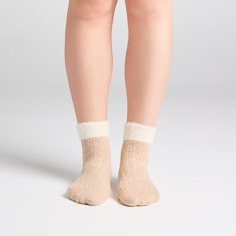 2 Pack Rib Soft Feather Cuff Midi Boot Sock