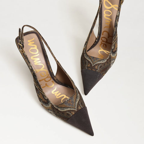 Odette Cap Toe Slingback Pump