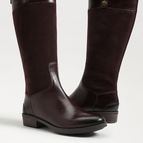 Penny Wide Calf Leather Riding Boot