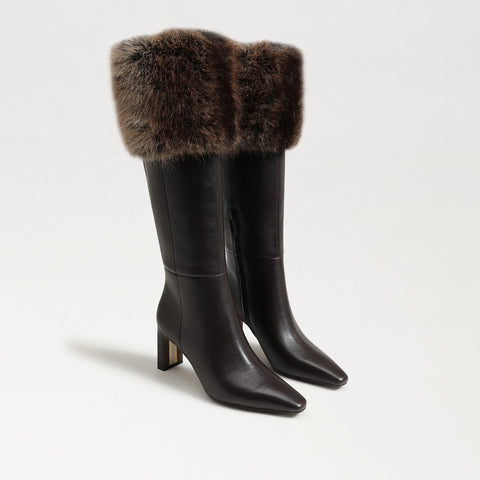 Sylvia Cozy Fur Cuff Knee High Boot