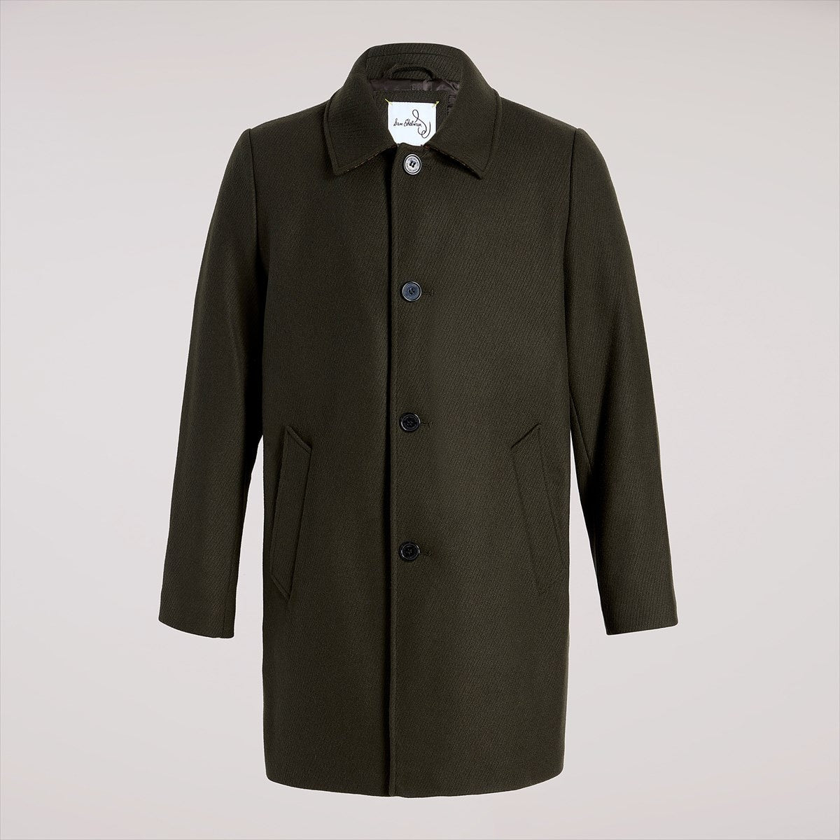 Mens Classic Single Breasted Wool Coat