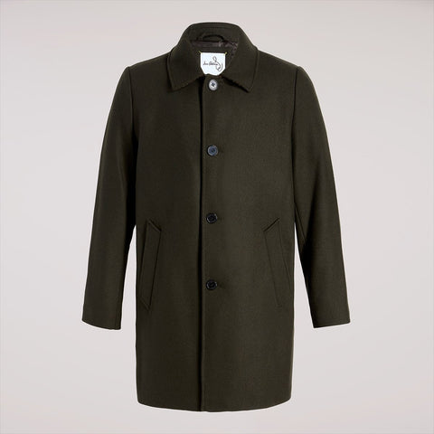 Mens Classic Single Breasted Wool Coat