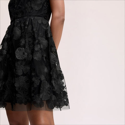 Embroidered Mini Dress