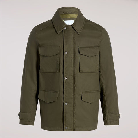 Shirt Collar Waxed Cotton Jacket