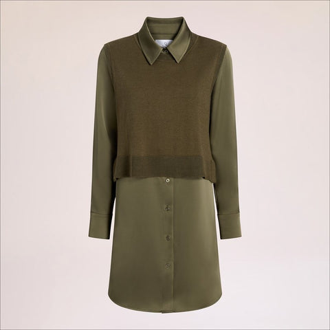 Sweater Shirt Mini Dress