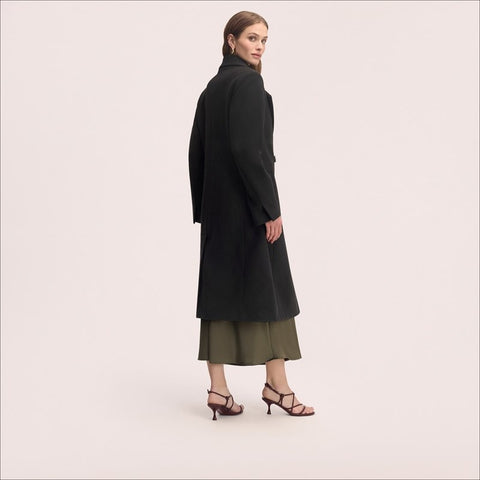 Double Breasted Fitted Notch Collar