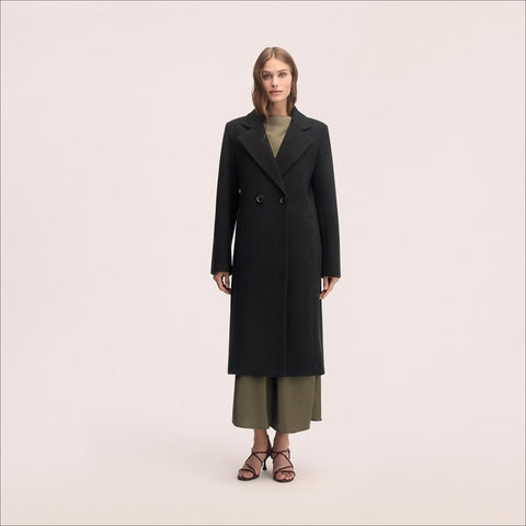 Double Breasted Fitted Notch Collar