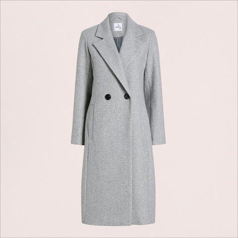 Double Breasted Fitted Notch Collar