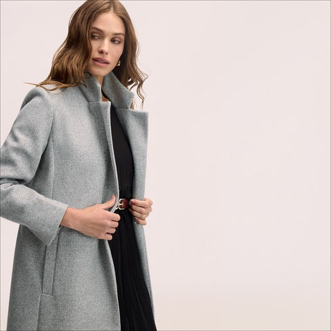 Double Breasted Fitted Notch Collar