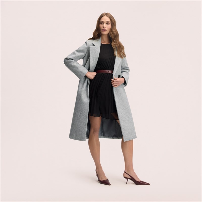 Double Breasted Fitted Notch Collar