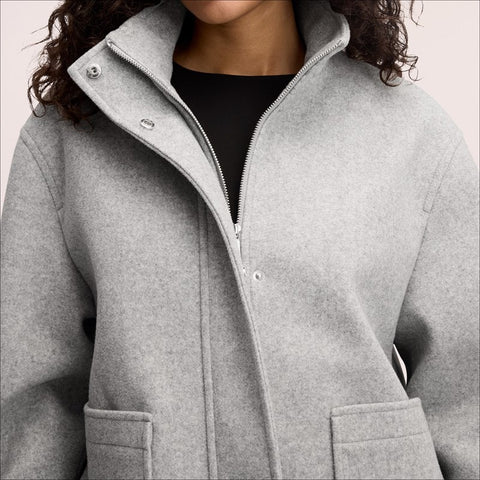 Zip Front Short Jacket